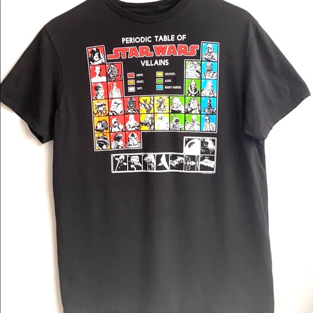 Star Wars Periodic Table Of Villains Tee, Size M - Picture 5 of 7